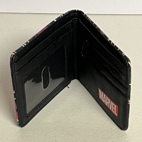 Spiderman Pleather Wallet New Red Black Marvel Comics Christmas Stocking Stuffer - Picture 5 of 8